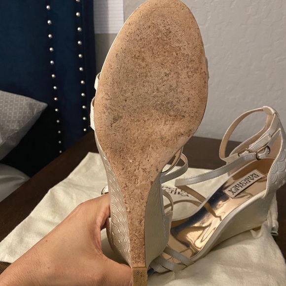 Badgley Mischka Satin Wedge - Picture 5 of 5
